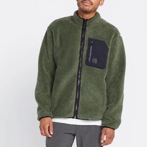 VOLCOM Muzzer Fuzzar Full Zip Sherpa Jacket. Men's Size: S-P.